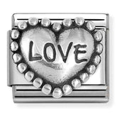 Nomination Composable Classic Link 330101/88 Love Heart in 925 Silver